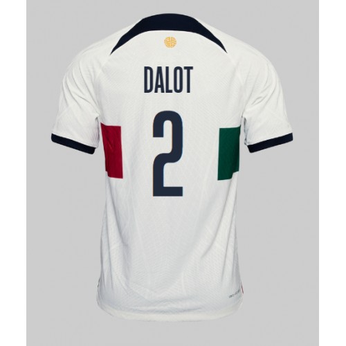 Portugal Diogo Dalot #2 Replica Away Stadium Shirt World Cup 2022 Short Sleeve